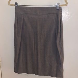 Gray pencil skirt